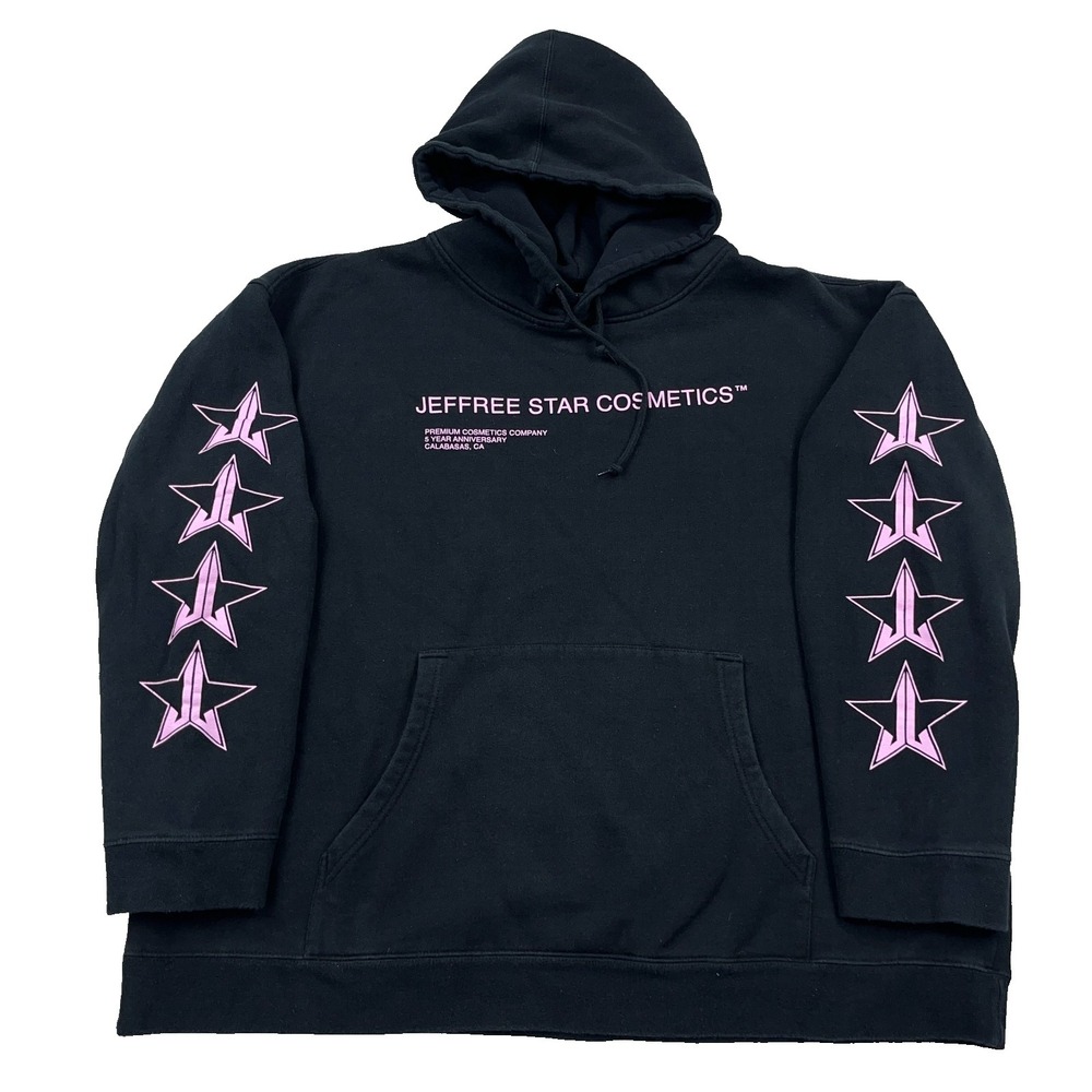 Jeffree Star Hoodie Men 3XL Black Pink Heartbreaker Iconic Sweatshirt Adult